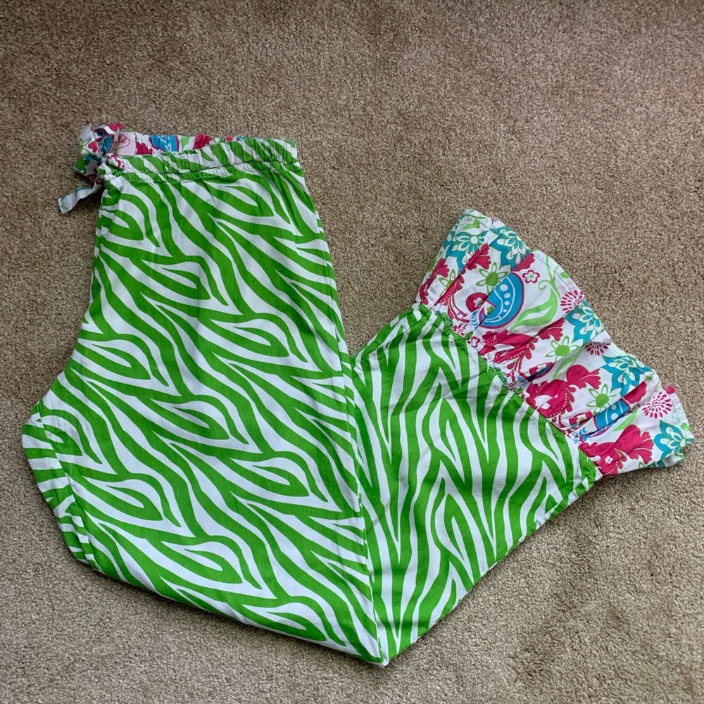 Mud Pie Pajama Sleep Lounging PJ Pants Sz Large